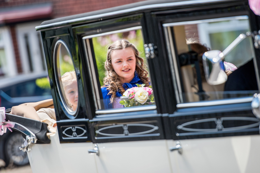 Queen in car