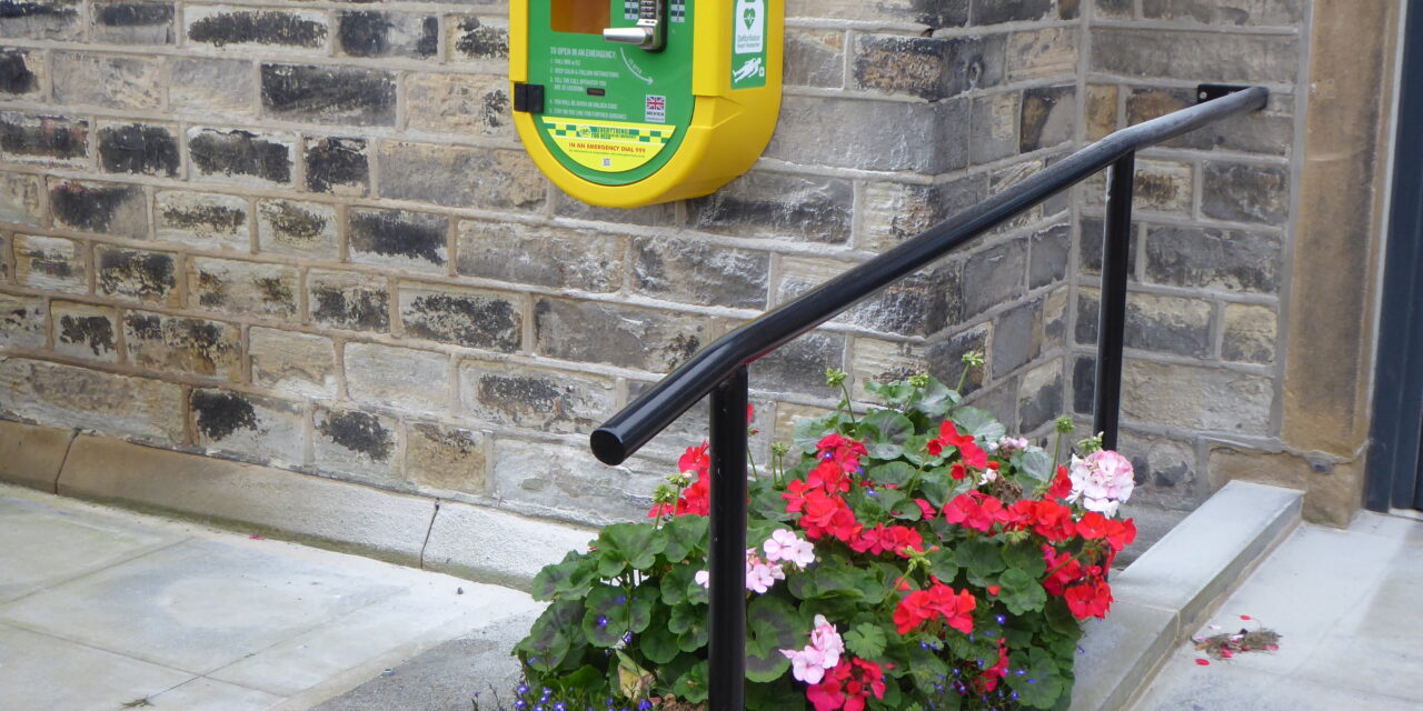 Defibrillator sited at Community Centre