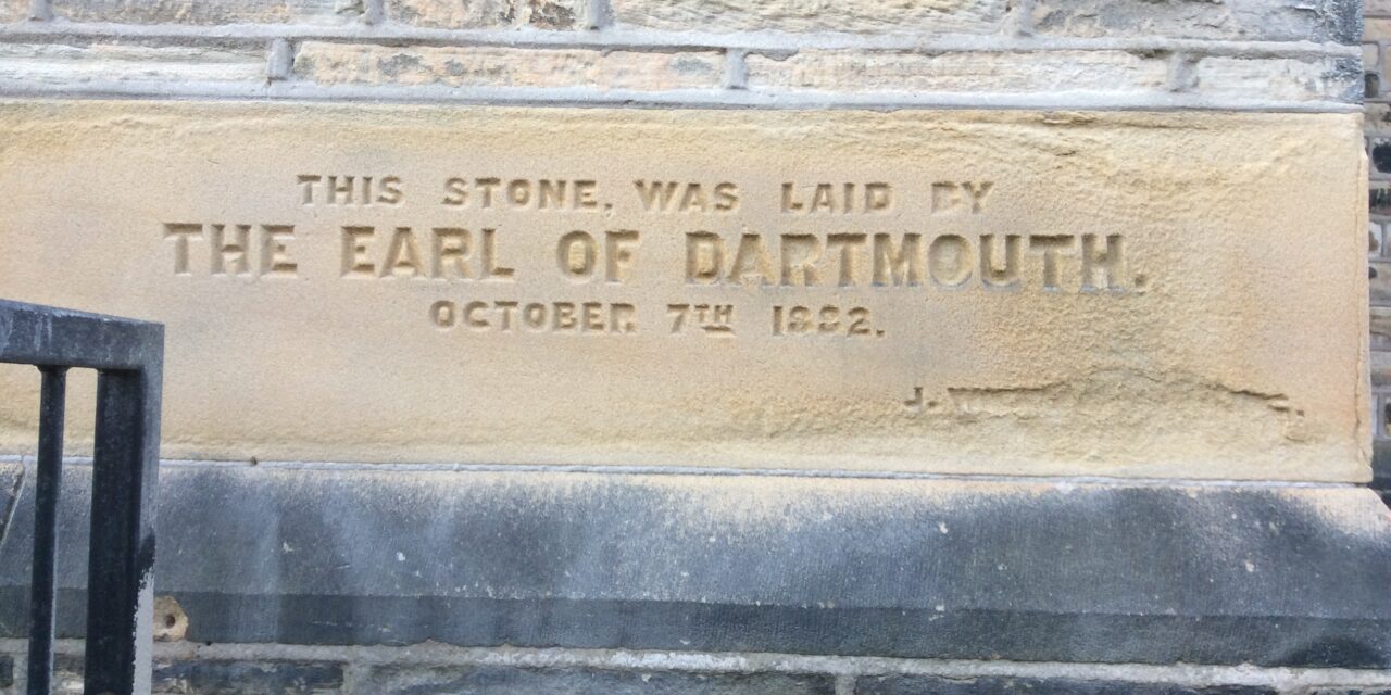 Community Centre Foundation Stone cleaned