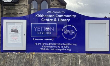 Community Centre’s new sign