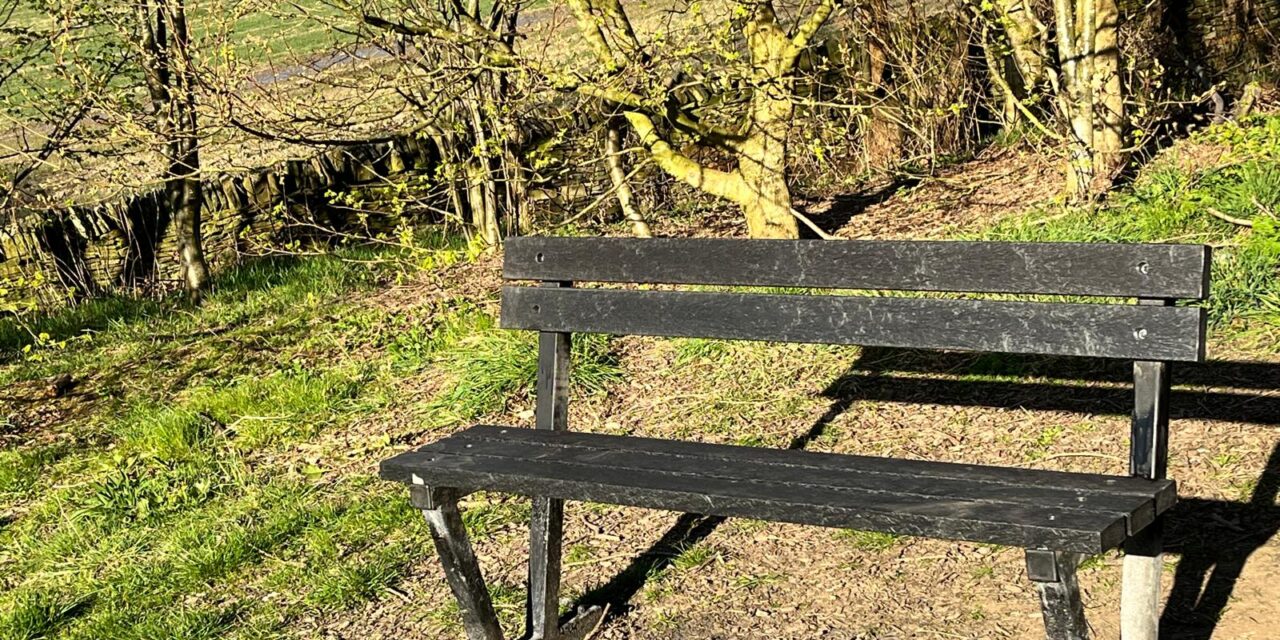 Bench restored in Community Orchard